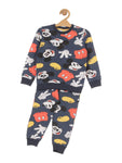 Mickey Mouse Printed Fleece Set - Navy Blue