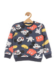 Mickey Mouse Printed Fleece Set - Navy Blue