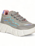 Laced Up Sports Shoes - Grey