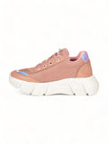 Laced Up Sports Shoes - Peach