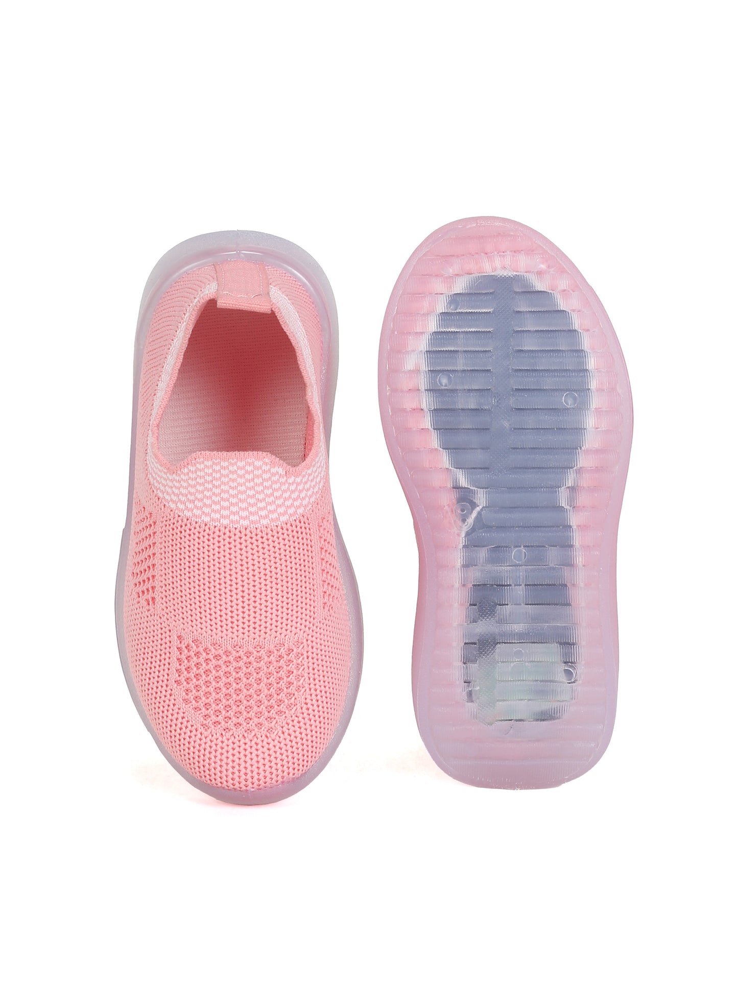 Casual Slip On Shoes With Light - Pink