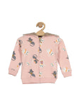 Kitty Printed Hooded Tracksuit  - Pink