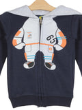 Astronaut Printed Hooded Tracksuit  - Navy Blue