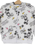 Mickey Mouse Printed Hooded Fleece Tracksuit  - White