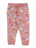 Minnie Mouse Printed Hooded Fleece Tracksuit  - Pink