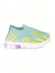 Casual Slip On Shoes With Led Light - Green