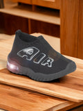 Copy of Sports Slip On Shoes With Light - Black