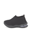 Copy of Sports Slip On Shoes With Light - Black