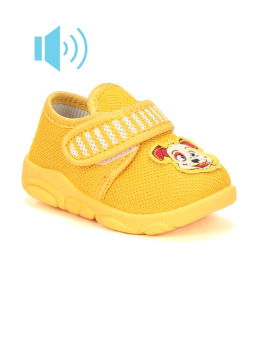 Coolz Musical Chu Chu Shoes With Velcro Closing - Mustard