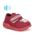 Coolz Musical Chu Chu Shoes With Velcro Closing - Maroon