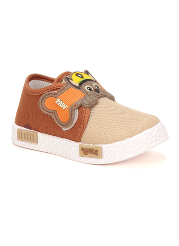 Coolz Casual Shoes With Velcro Closing - Brown