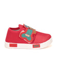 Coolz Casual Shoes With Velcro Closing - Red