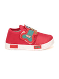 Coolz Casual Shoes With Velcro Closing - Red