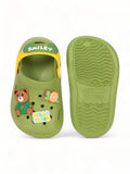 Bear Applique Anti-Slip Clogs - Green