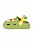 Bear Applique Anti-Slip Clogs - Green