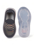 Unisex Casual Slip On Shoes With Led Light - Grey