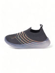 Unisex Casual Slip On Shoes With Led Light - Grey