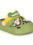 Animal Applique Anti-Slip Clogs - Green