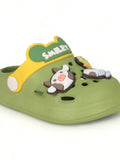 Animal Applique Anti-Slip Clogs - Green