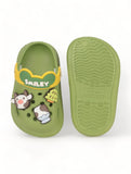 Animal Applique Anti-Slip Clogs - Green