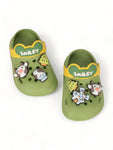 Animal Applique Anti-Slip Clogs - Green