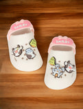 Animal Applique Anti-Slip Clogs - Cream
