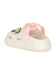 Animal Applique Anti-Slip Clogs - Cream