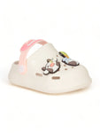 Animal Applique Anti-Slip Clogs - Cream