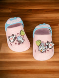 Animal Applique Anti-Slip Clogs - Pink