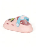 Animal Applique Anti-Slip Clogs - Pink