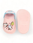 Animal Applique Anti-Slip Clogs - Pink