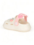 Rabbit Applique Anti-Slip Clogs - Cream