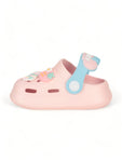 Rabbit Applique Anti-Slip Clogs - Pink