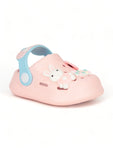 Rabbit Applique Anti-Slip Clogs - Pink