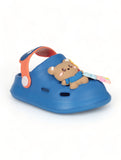 Bear Applique Anti-Slip Clogs - Navy Blue