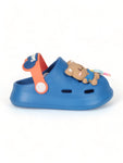 Bear Applique Anti-Slip Clogs - Navy Blue