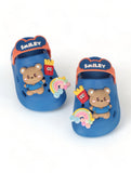 Bear Applique Anti-Slip Clogs - Navy Blue