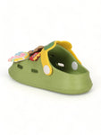 Bear Applique Anti-Slip Clogs - Green