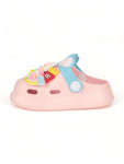 Rabbit Applique Anti-Slip Clogs - Pink