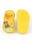 Bear Applique Anti-Slip Clogs - Yellow