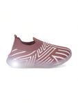 Unisex Casual Slip On Shoes With Led Light - Mauve