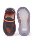 Unisex Casual Slip On Shoes With Led Light - Grey
