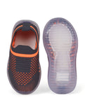 Unisex Casual Slip On Shoes With Led Light - Grey