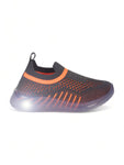 Unisex Casual Slip On Shoes With Led Light - Grey