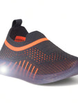 Unisex Casual Slip On Shoes With Led Light - Grey