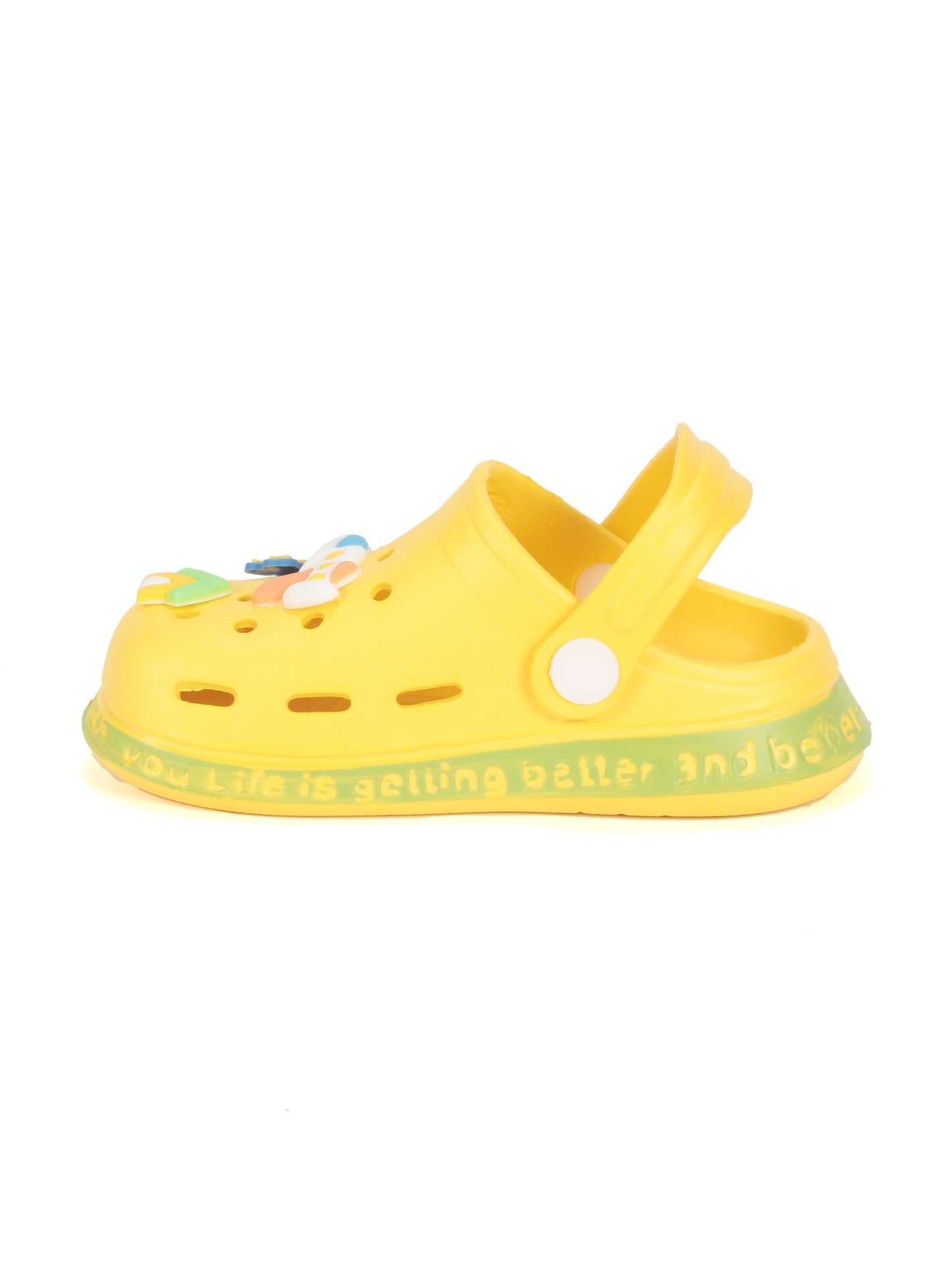 Pilot Applique Anti-Slip Clogs - Yellow