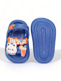 Bear Applique Anti-Slip Sandal - Navy Blue