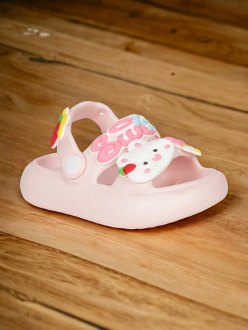 Rabbit Applique Anti-Slip Sandal - Pink