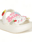 Rabbit Applique Anti-Slip Sandal - Cream