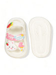 Rabbit Applique Anti-Slip Sandal - Cream